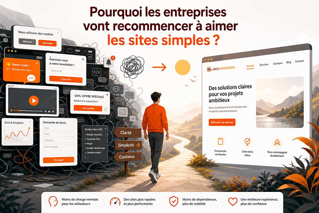 Pourquoi les entreprises vont recommencer à aimer les sites simples ?