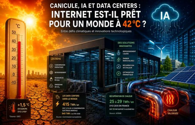 Canicule, IA et data centers : Internet est-il prêt pour un monde à 42 °C ?