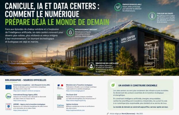 Canicule, IA et data centers : comment le numérique prépare déjà le monde de demain